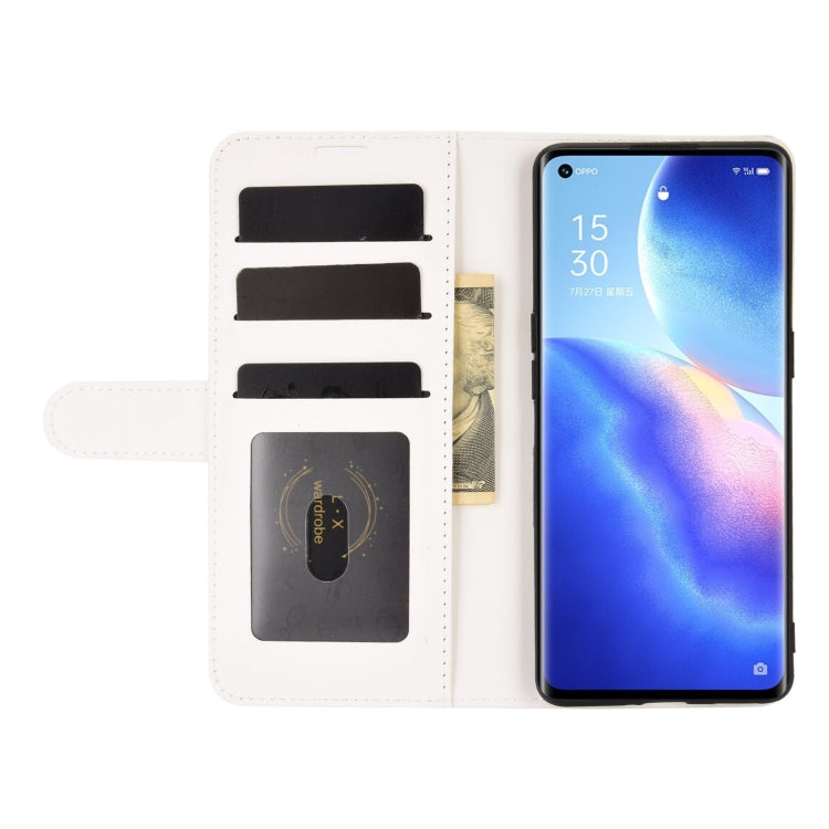 For OPPO Reno5 Pro 5G R64 Texture Single Horizontal Flip Protective Case with Holder & Card Slots & Wallet& Photo Frame