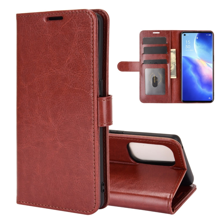 For OPPO Reno5 Pro 5G R64 Texture Single Horizontal Flip Protective Case with Holder & Card Slots & Wallet& Photo Frame