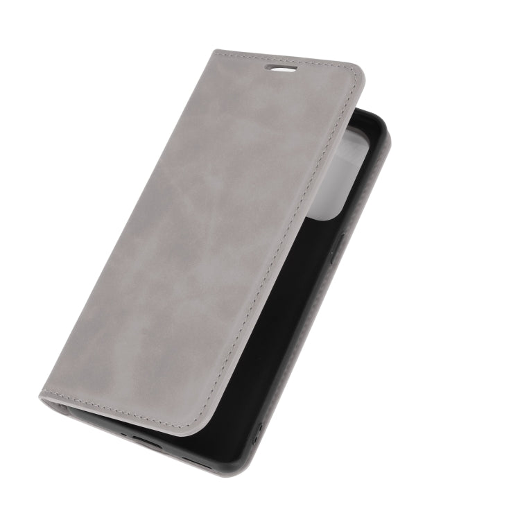 For OPPO Reno5 Pro 5G Retro-skin Business Magnetic Suction Leather Case with Holder & Card Slots & Wallet