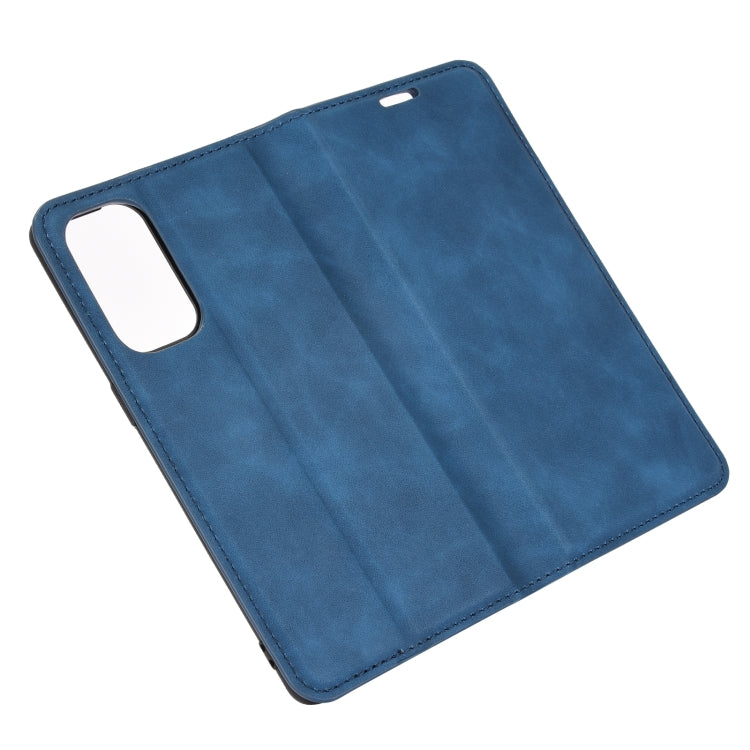 For OPPO Reno5 Pro 5G Retro-skin Business Magnetic Suction Leather Case with Holder & Card Slots & Wallet