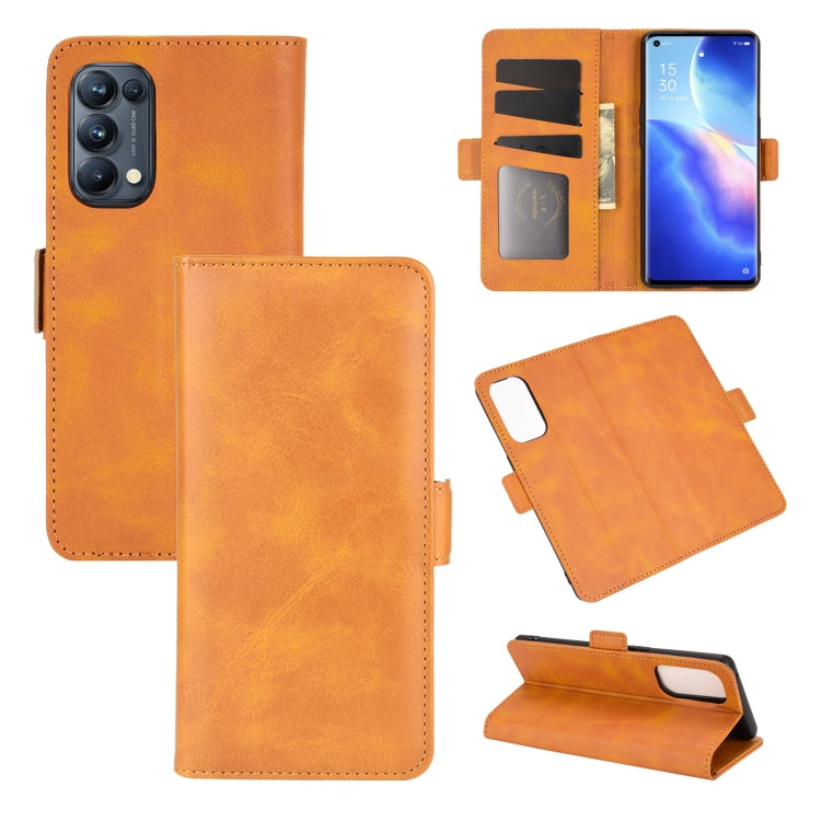 For OPPO Reno 5 Pro 5G Dual-side Magnetic Buckle Horizontal Flip Leather Case with Holder & Card Slots & Wallet