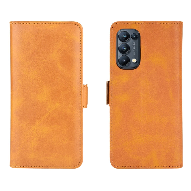 For OPPO Reno 5 Pro 5G Dual-side Magnetic Buckle Horizontal Flip Leather Case with Holder & Card Slots & Wallet