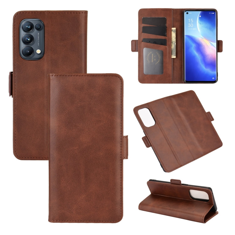 For OPPO Reno 5 Pro 5G Dual-side Magnetic Buckle Horizontal Flip Leather Case with Holder & Card Slots & Wallet