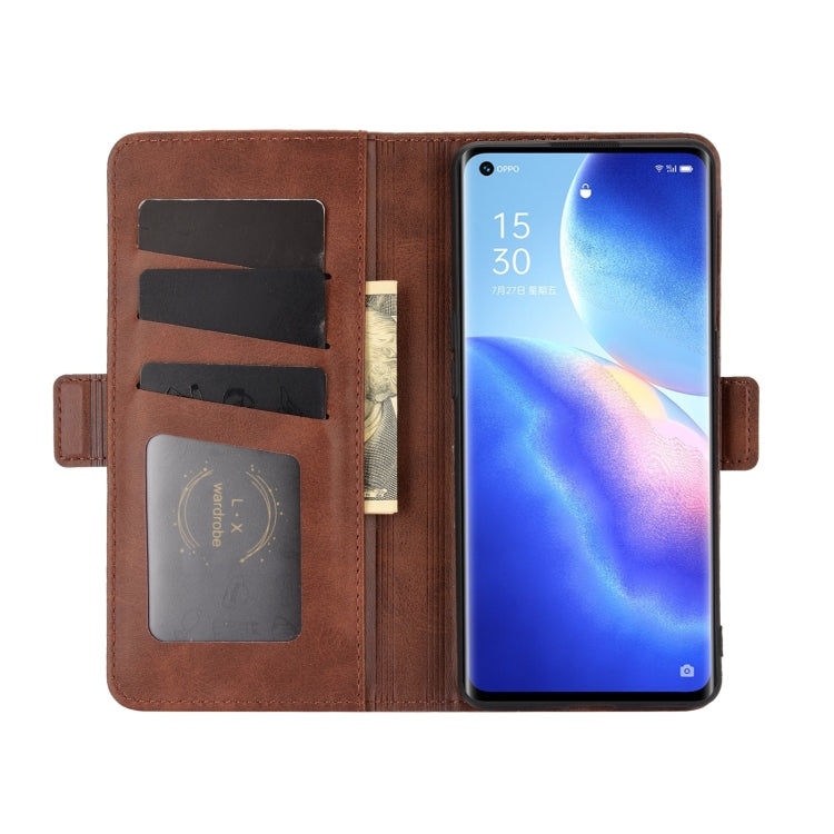 For OPPO Reno 5 Pro 5G Dual-side Magnetic Buckle Horizontal Flip Leather Case with Holder & Card Slots & Wallet