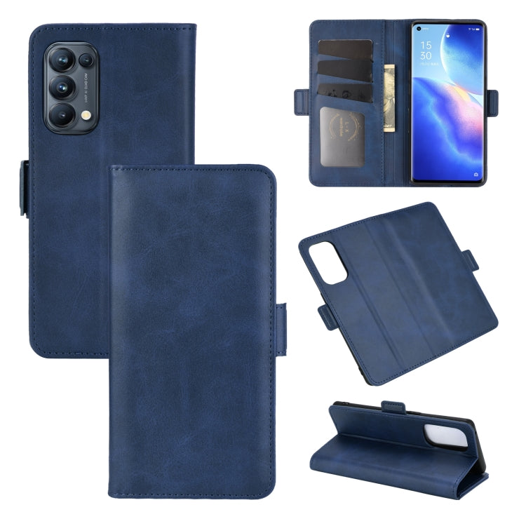 For OPPO Reno 5 Pro 5G Dual-side Magnetic Buckle Horizontal Flip Leather Case with Holder & Card Slots & Wallet