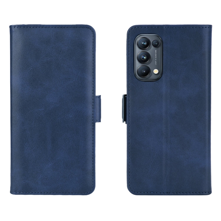 For OPPO Reno 5 Pro 5G Dual-side Magnetic Buckle Horizontal Flip Leather Case with Holder & Card Slots & Wallet