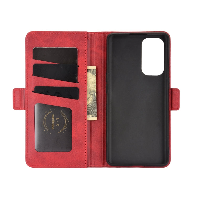 For OPPO Reno 5 Pro 5G Dual-side Magnetic Buckle Horizontal Flip Leather Case with Holder & Card Slots & Wallet