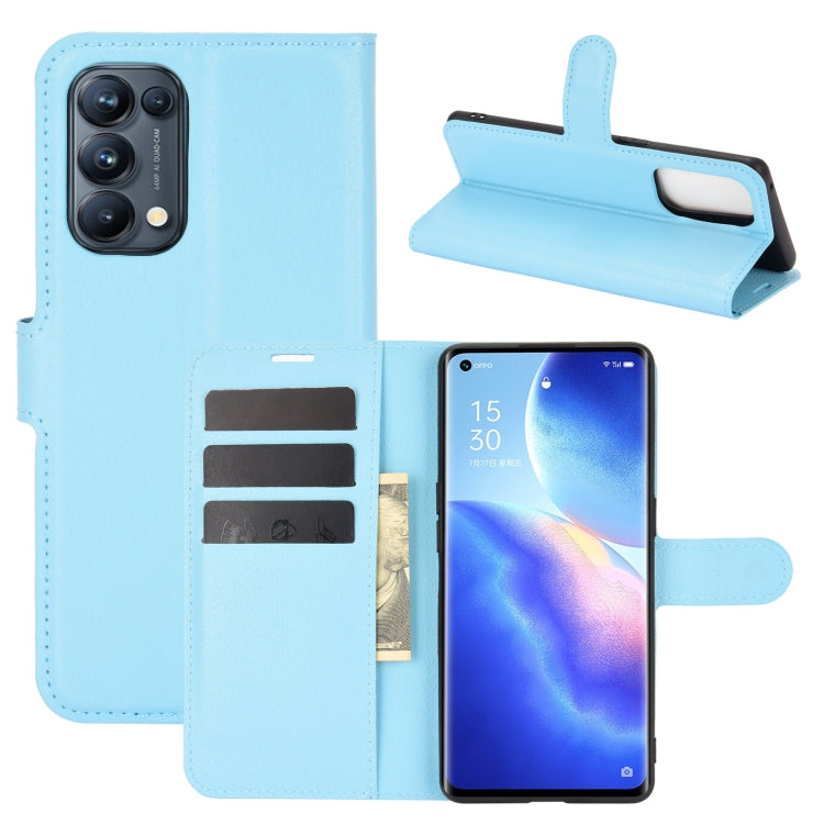 For OPPO Reno5 Pro 5G Litchi Texture Horizontal Flip Protective Case with Holder & Card Slots & Wallet