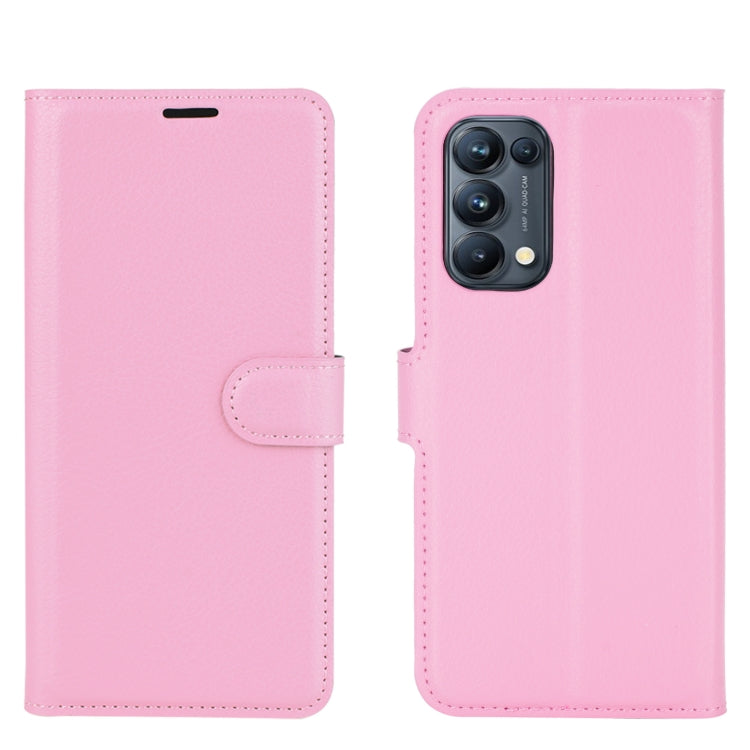 For OPPO Reno5 Pro 5G Litchi Texture Horizontal Flip Protective Case with Holder & Card Slots & Wallet
