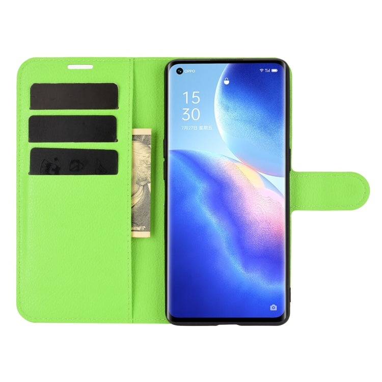 For OPPO Reno5 Pro 5G Litchi Texture Horizontal Flip Protective Case with Holder & Card Slots & Wallet
