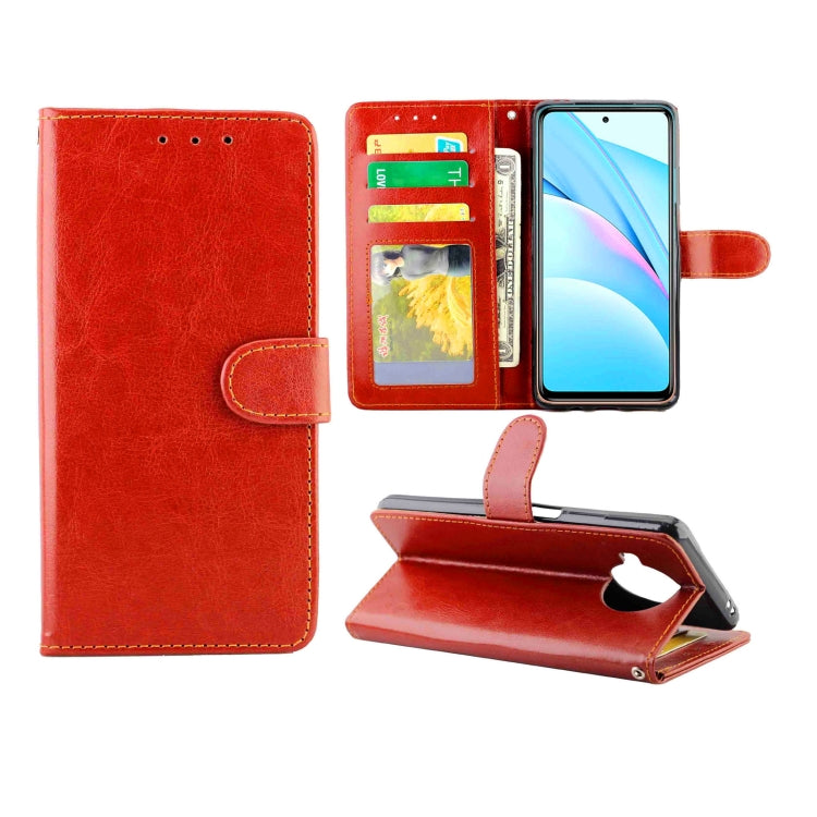 For Xiaomi Mi 10T Lite Crazy Horse Texture Leather Horizontal Flip Protective Case with Holder & Card Slots & Wallet & Photo Frame