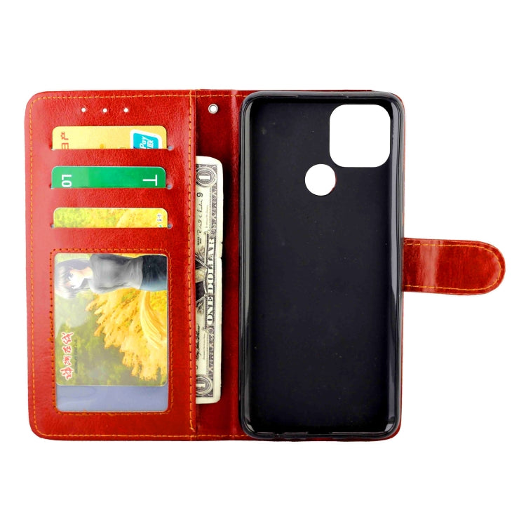 For OPPO Realme V3 Crazy Horse Texture Leather Horizontal Flip Protective Case with Holder & Card Slots & Wallet & Photo Frame
