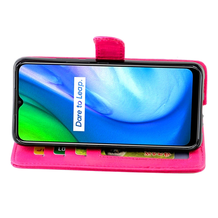 For OPPO Realme V3 Crazy Horse Texture Leather Horizontal Flip Protective Case with Holder & Card Slots & Wallet & Photo Frame