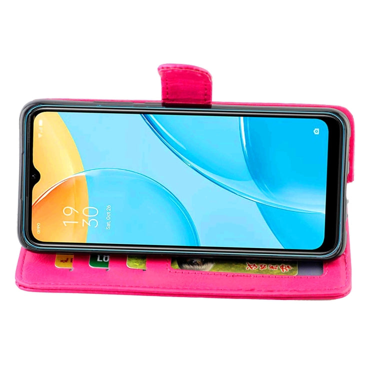 For OPPO A15 Crazy Horse Texture Leather Horizontal Flip Protective Case with Holder & Card Slots & Wallet & Photo Frame