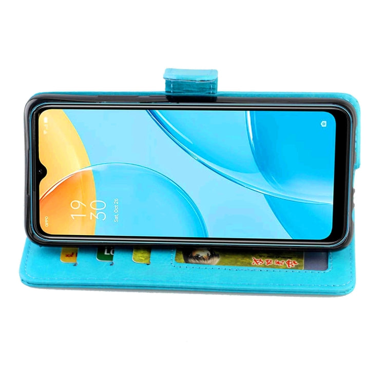 For OPPO A15 Crazy Horse Texture Leather Horizontal Flip Protective Case with Holder & Card Slots & Wallet & Photo Frame