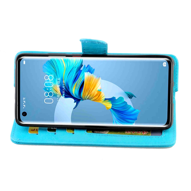 For Huawei Mate 40 Crazy Horse Texture Leather Horizontal Flip Protective Case with Holder & Card Slots & Wallet & Photo Frame