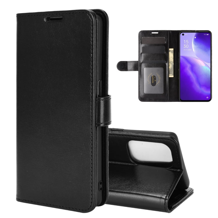 For OPPO Reno 5 5G R64 Texture Single Horizontal Flip Protective Case with Holder & Card Slots & Wallet& Photo Frame
