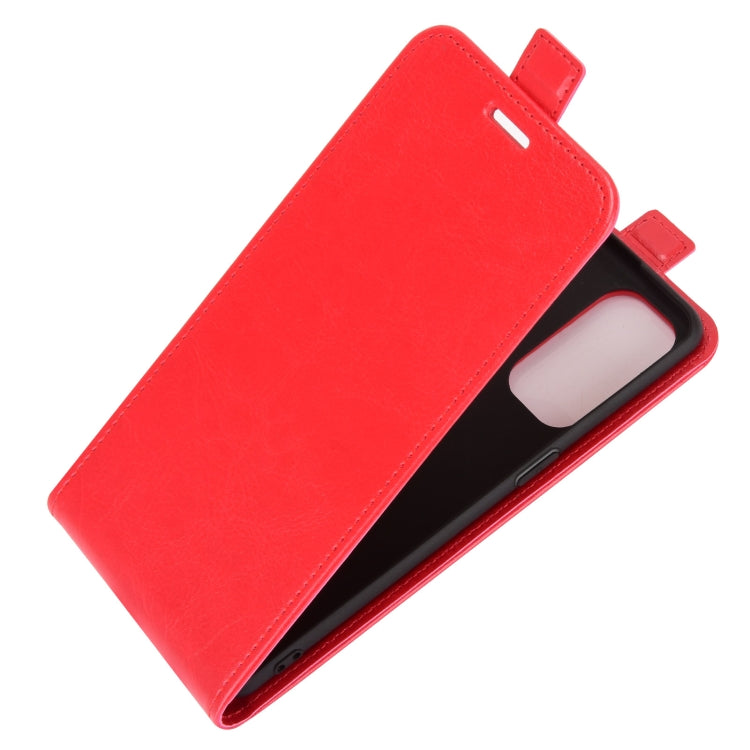 For OPPO Reno5 5G R64 Texture Single Vertical Flip Leather Protective Case with Card Slots & Photo Frame