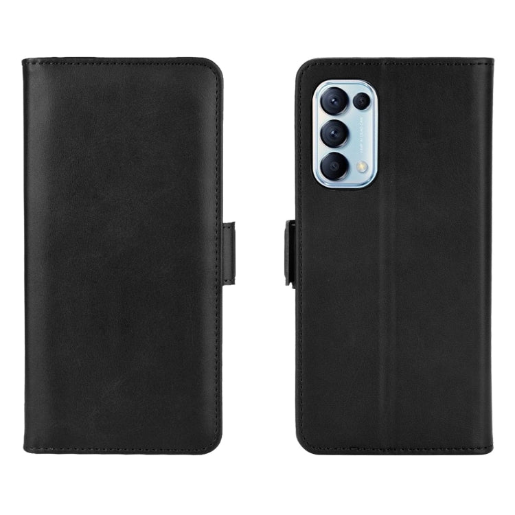 For OPPO Reno5 5G Dual-side Magnetic Buckle Horizontal Flip Leather Case with Holder & Card Slots & Wallet