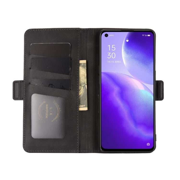 For OPPO Reno5 5G Dual-side Magnetic Buckle Horizontal Flip Leather Case with Holder & Card Slots & Wallet