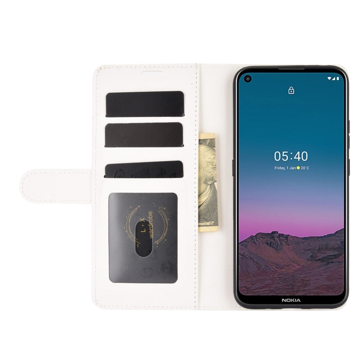 For Nokia 5.4 R64 Texture Single Horizontal Flip Protective Case with Holder & Card Slots & Wallet& Photo Frame