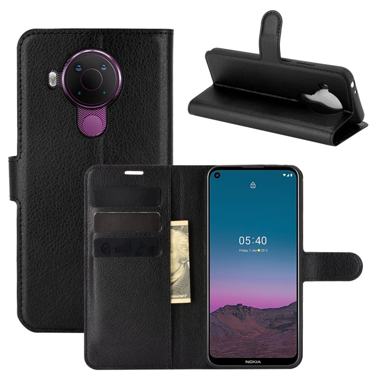 For Nokia 5.4 Litchi Texture Horizontal Flip Protective Case with Holder & Card Slots & Wallet