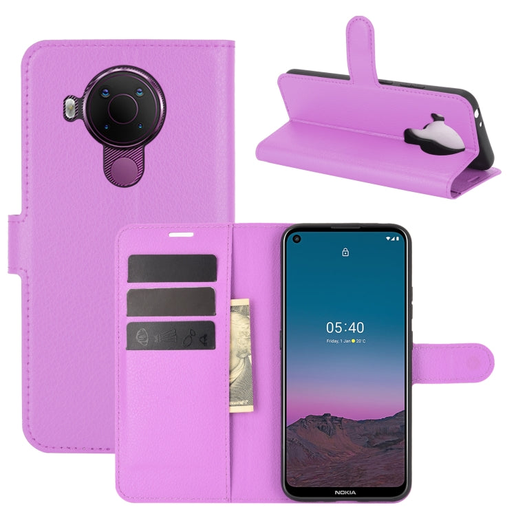 For Nokia 5.4 Litchi Texture Horizontal Flip Protective Case with Holder & Card Slots & Wallet