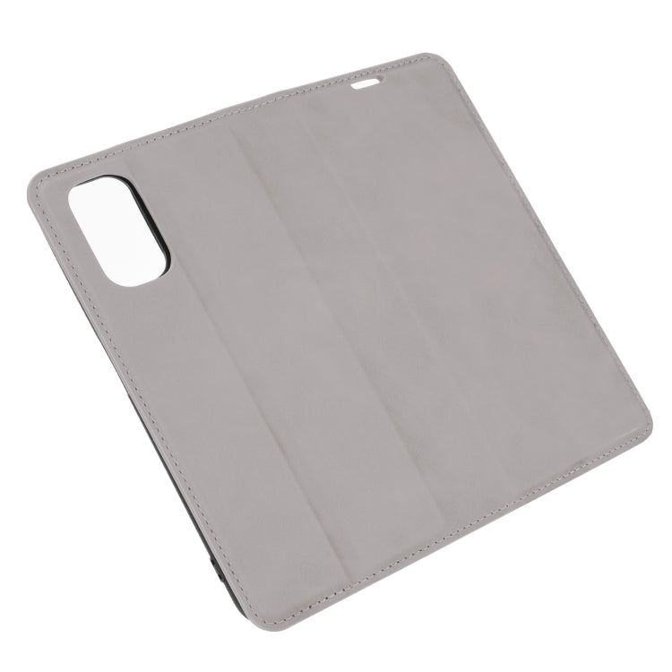 For OPPO Realme V5/K7X/Realme Q2/Realme 7 5G Retro-skin Business Magnetic Suction Leather Case with Holder & Card Slots & Wallet