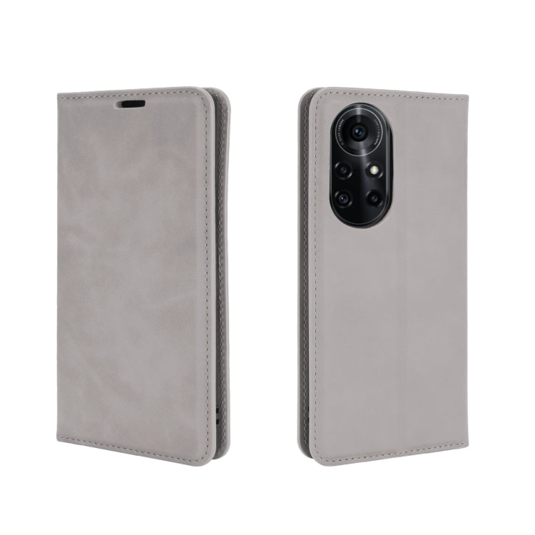 For Huawei nova 8 Pro 5G Retro-skin Business Magnetic Suction Leather Case with Holder & Card Slots & Wallet