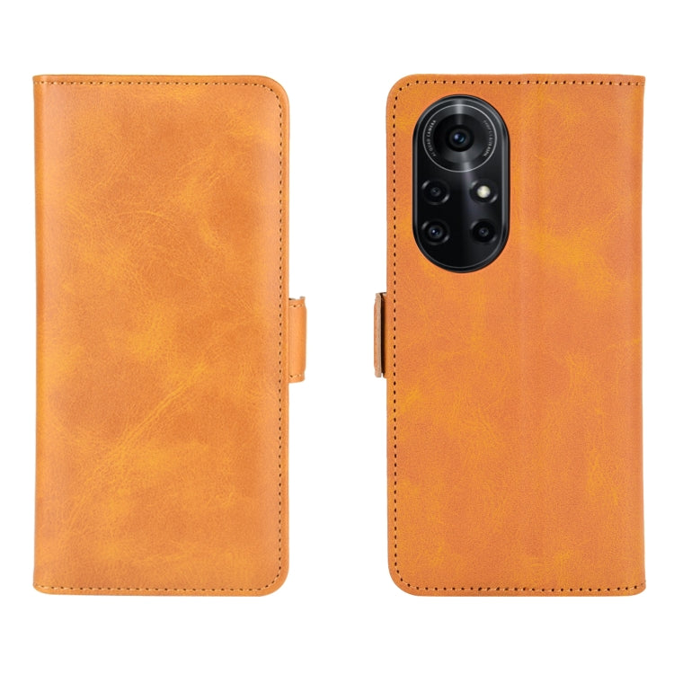 For Huawei nova 8 Pro 5G Dual-side Magnetic Buckle Horizontal Flip Leather Case with Holder & Card Slots & Wallet