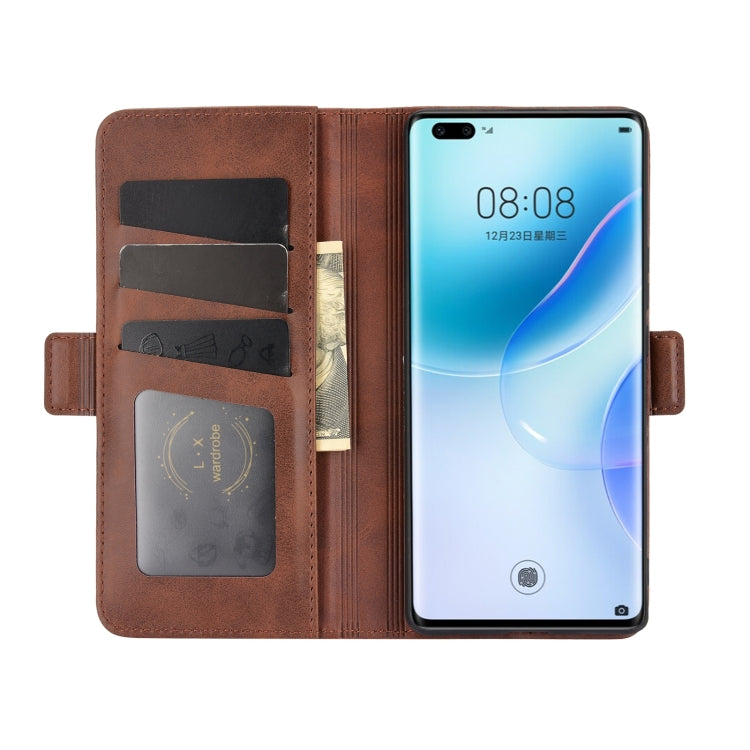 For Huawei nova 8 Pro 5G Dual-side Magnetic Buckle Horizontal Flip Leather Case with Holder & Card Slots & Wallet