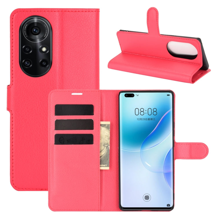 For Huawei nova 8 Pro 5G Litchi Texture Horizontal Flip Protective Case with Holder & Card Slots & Wallet