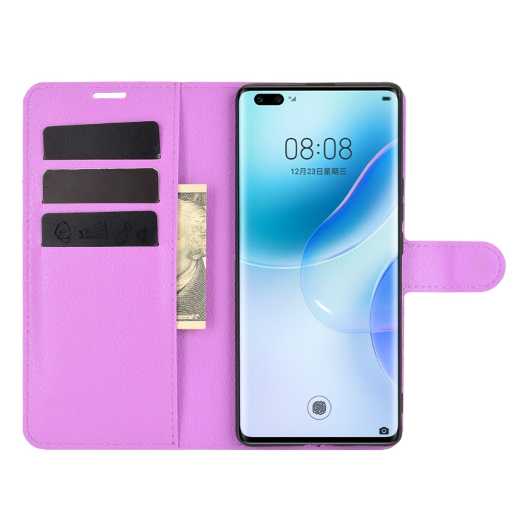 For Huawei nova 8 Pro 5G Litchi Texture Horizontal Flip Protective Case with Holder & Card Slots & Wallet
