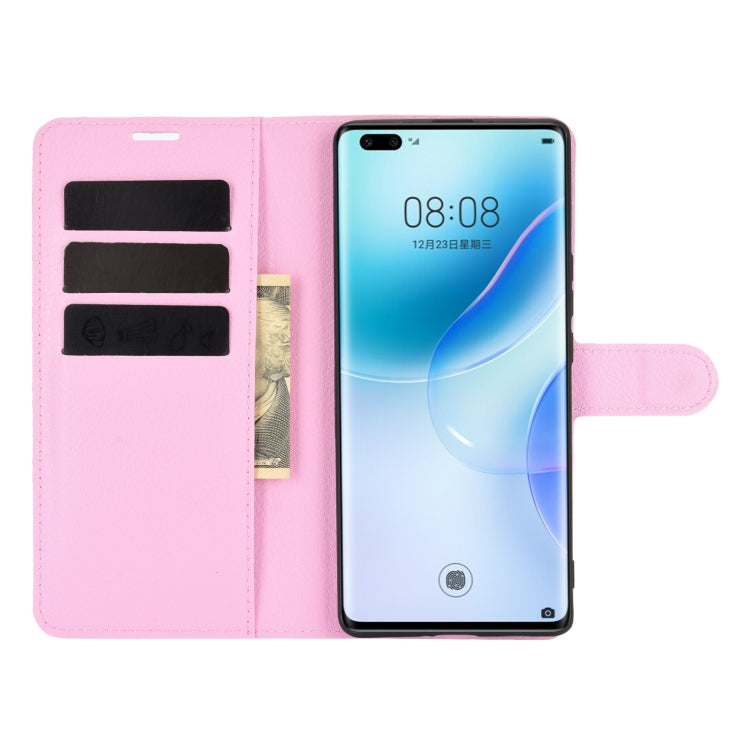 For Huawei nova 8 Pro 5G Litchi Texture Horizontal Flip Protective Case with Holder & Card Slots & Wallet