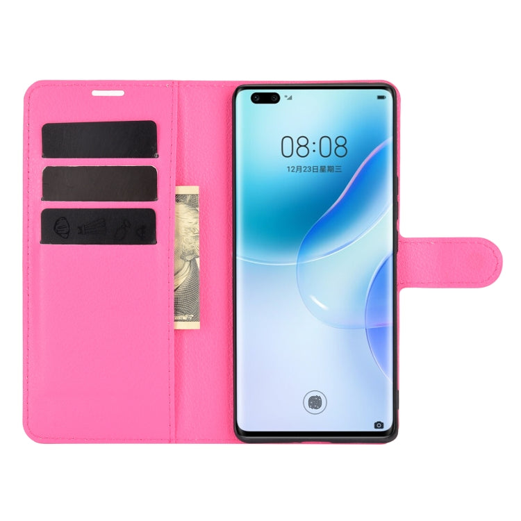 For Huawei nova 8 Pro 5G Litchi Texture Horizontal Flip Protective Case with Holder & Card Slots & Wallet