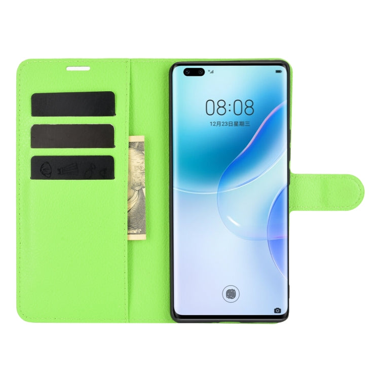 For Huawei nova 8 Pro 5G Litchi Texture Horizontal Flip Protective Case with Holder & Card Slots & Wallet
