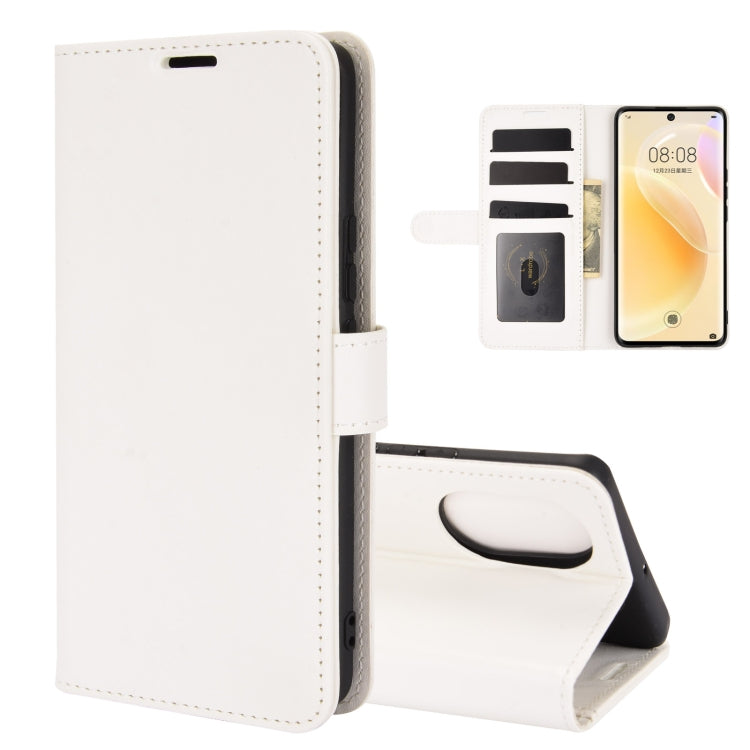 For Huawei nova 8 5G R64 Texture Single Horizontal Flip Protective Case with Holder & Card Slots & Wallet & Photo Frame