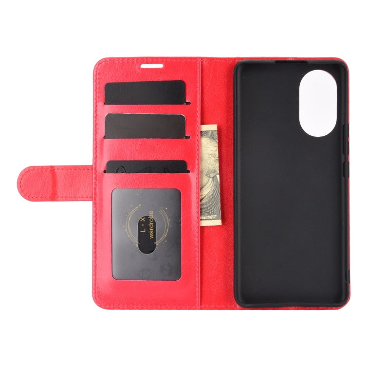 For Huawei nova 8 5G R64 Texture Single Horizontal Flip Protective Case with Holder & Card Slots & Wallet & Photo Frame