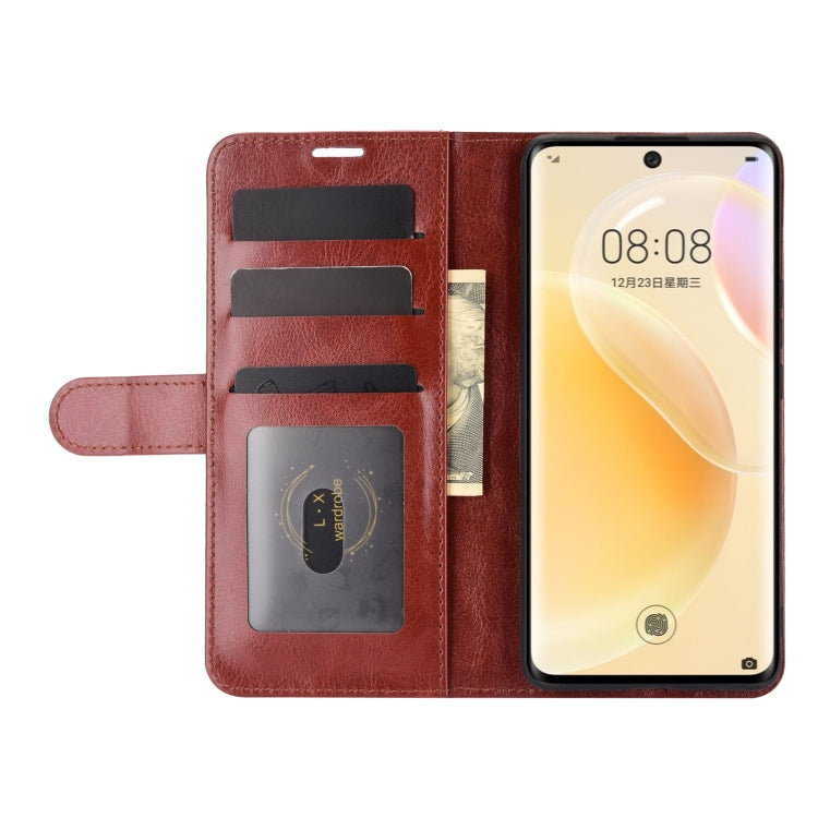 For Huawei nova 8 5G R64 Texture Single Horizontal Flip Protective Case with Holder & Card Slots & Wallet & Photo Frame