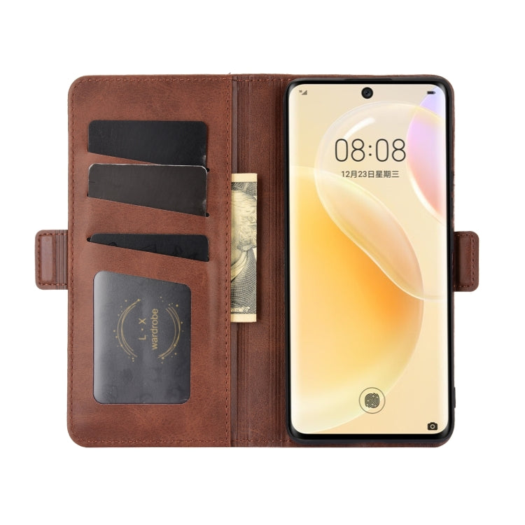 For Huawei nova 8 5G Dual-side Magnetic Buckle Horizontal Flip Leather Case with Holder & Card Slots & Wallet