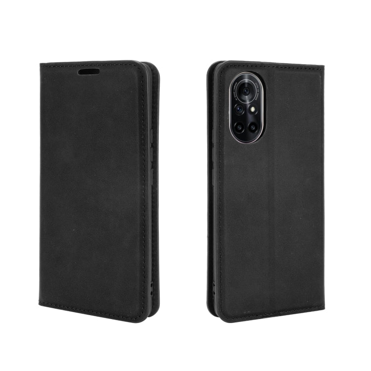 For Huawei nova 8 5G Retro-skin Business Magnetic Suction Leather Case with Holder & Card Slots & Wallet