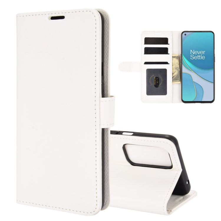For OnePlus 9 R64 Texture Single Horizontal Flip Protective Case with Holder & Card Slots & Wallet& Photo Frame