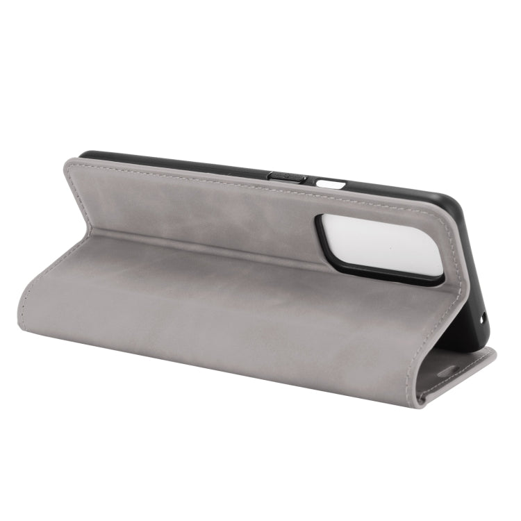 For OnePlus 9 Retro-skin Business Magnetic Suction Leather Case with Holder & Card Slots & Wallet