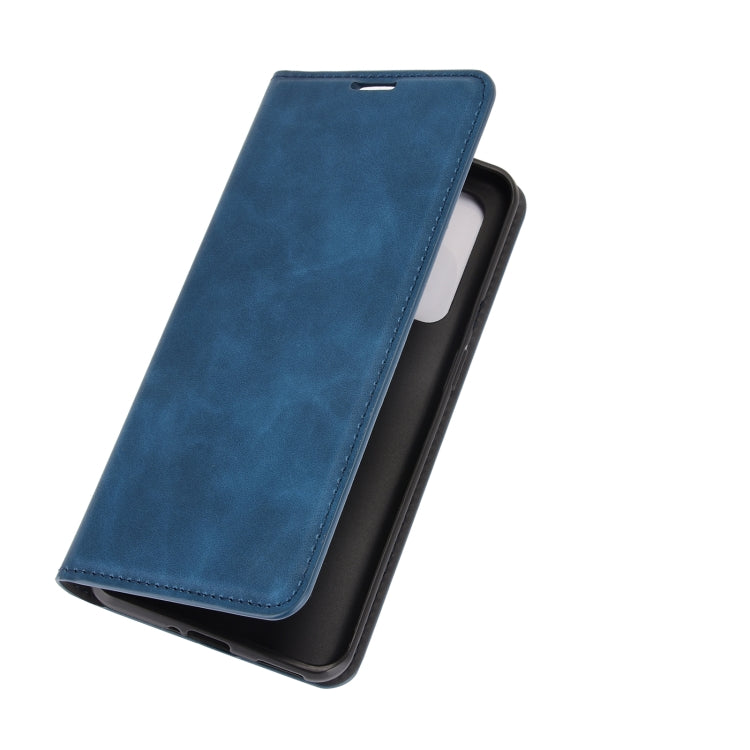 For OnePlus 9 Retro-skin Business Magnetic Suction Leather Case with Holder & Card Slots & Wallet