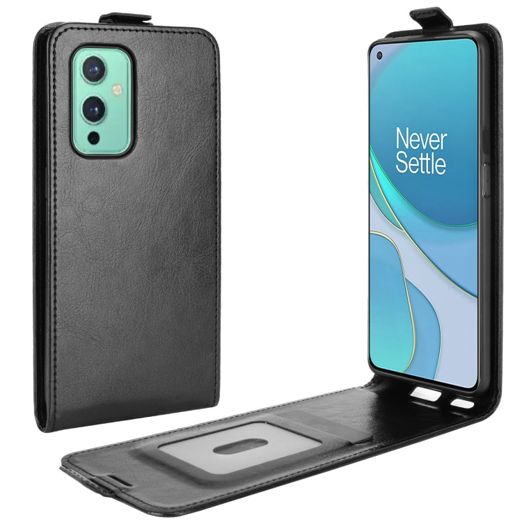 For OnePlus 9 R64 Texture Single Vertical Flip Leather Protective Case with Card Slots & Photo Frame