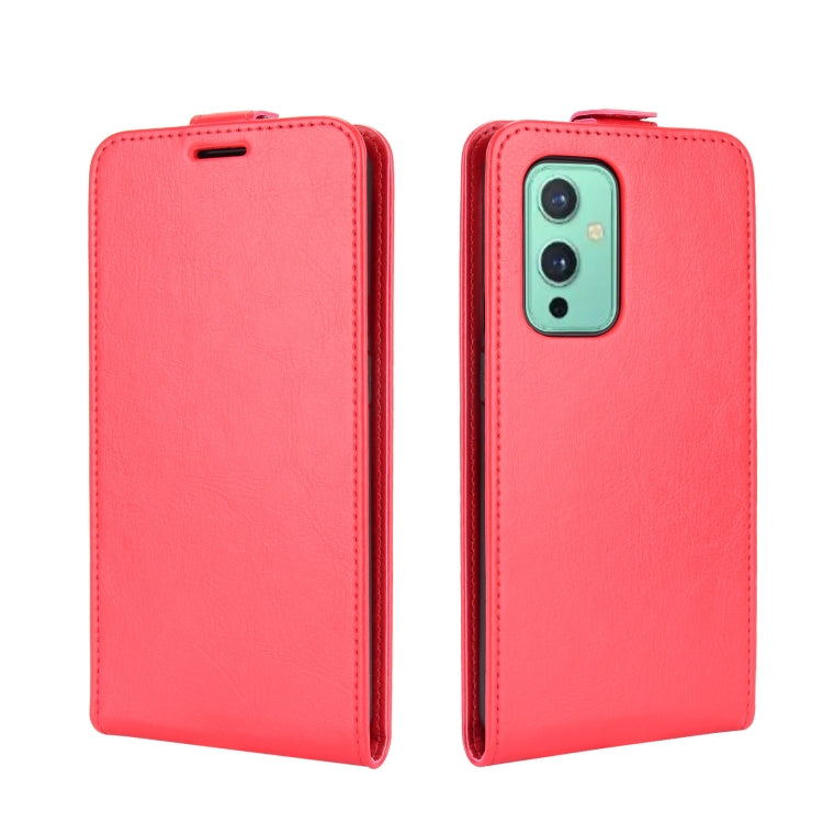 For OnePlus 9 R64 Texture Single Vertical Flip Leather Protective Case with Card Slots & Photo Frame
