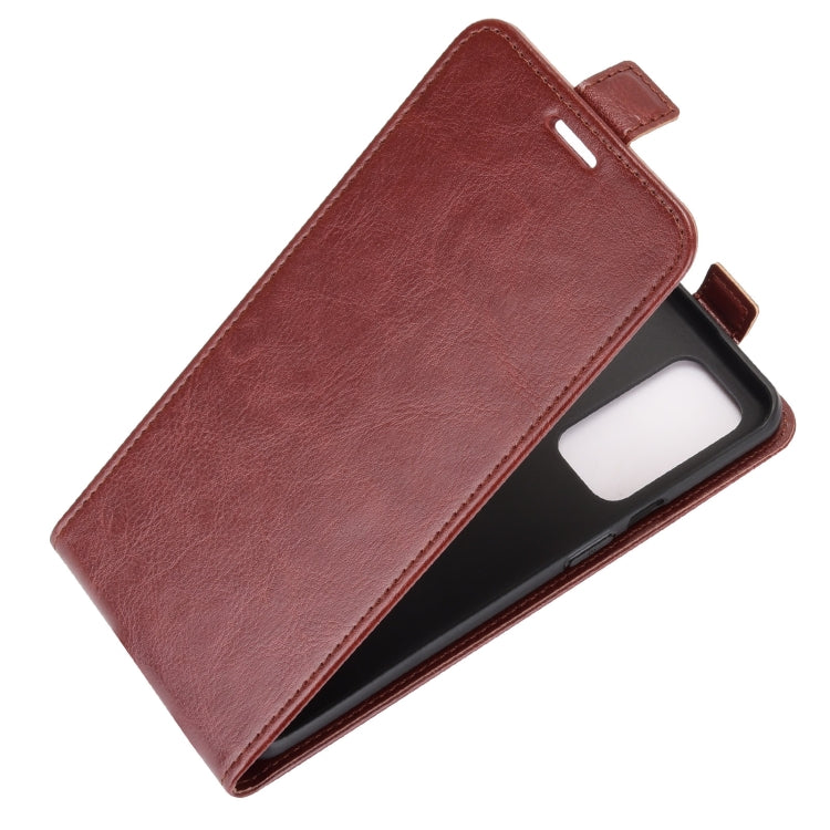 For OnePlus 9 R64 Texture Single Vertical Flip Leather Protective Case with Card Slots & Photo Frame