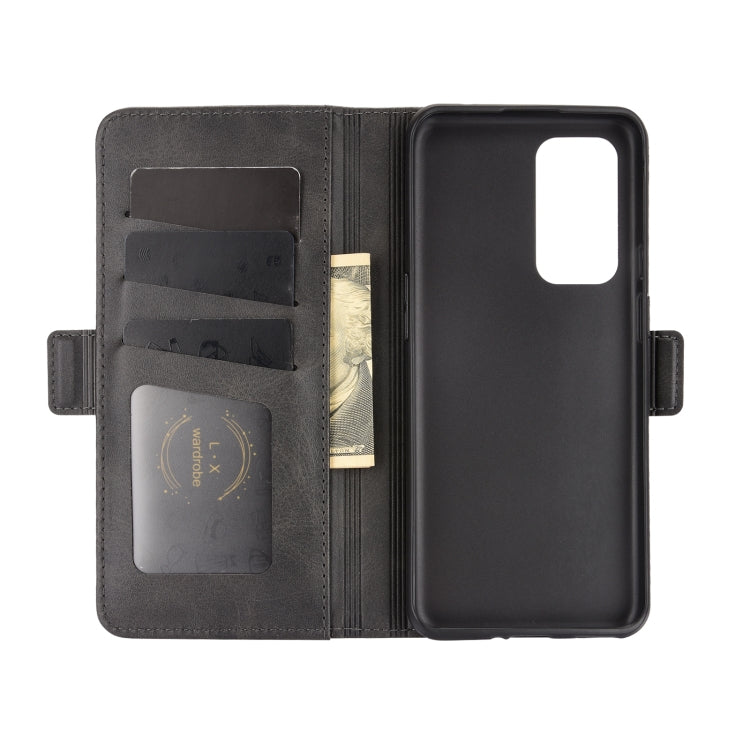 For OnePlus 9 Dual-side Magnetic Buckle Horizontal Flip Leather Case with Holder & Card Slots & Wallet