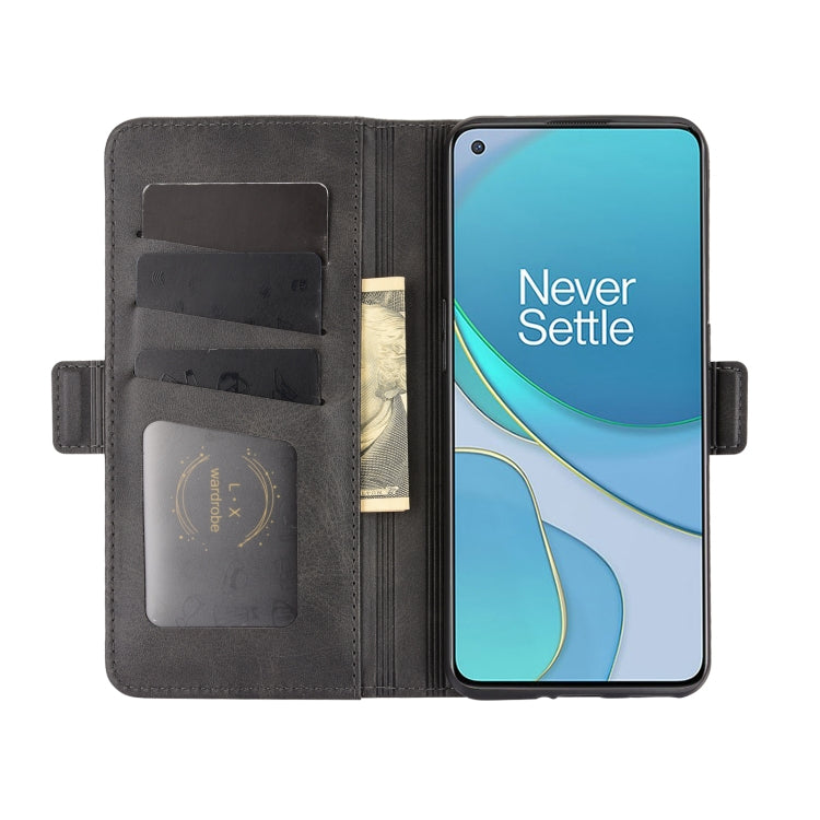 For OnePlus 9 Dual-side Magnetic Buckle Horizontal Flip Leather Case with Holder & Card Slots & Wallet