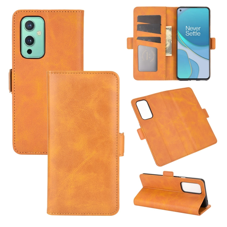 For OnePlus 9 Dual-side Magnetic Buckle Horizontal Flip Leather Case with Holder & Card Slots & Wallet